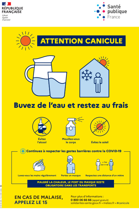 FORTES CHALEURS – Les gestes de prévention à adopter