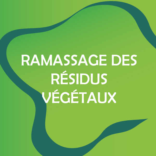 Ramassage des résidus végétaux